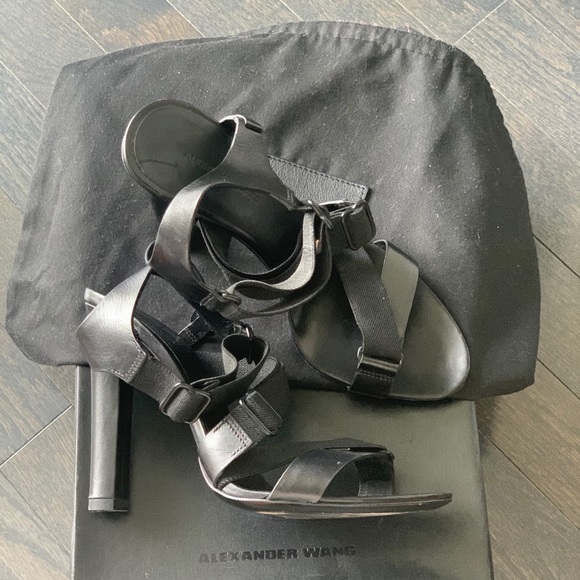 Alexander Wang Black Cintia Strappy Sandals EU 37 - Picture 2 of 9